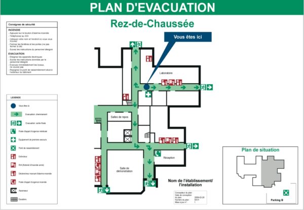 Plan d'évacuation – Image 2