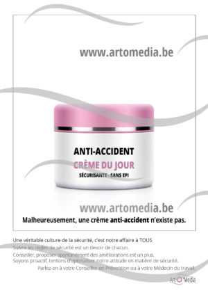 Affiche crème anti-accident